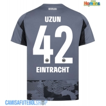 Camisa de time de futebol Eintracht Frankfurt Can Uzun #42 Replicas 3º Equipamento 2025-26 Manga Curta